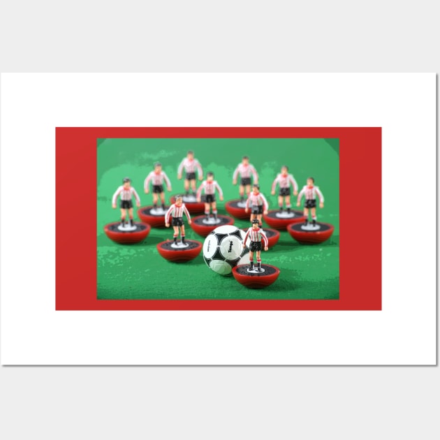 Sunderland/ Brentford/ Sheffield Utd retro subbuteo football team Wall Art by vancey73